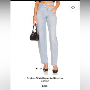 AGOLDE Broken Waistband Jeans size 27
